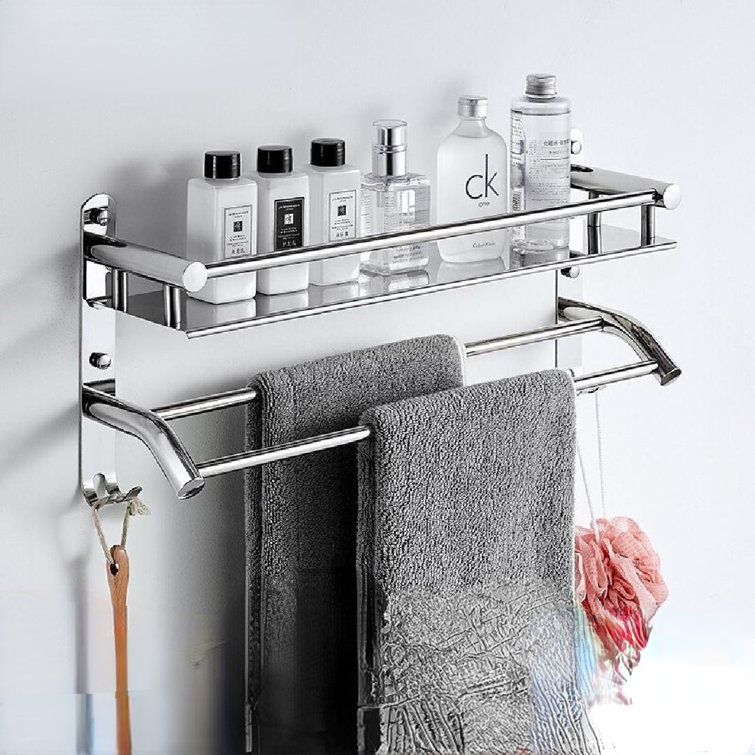 Rebrilliant Drill & Screw Mount Stainless Steel Shower Caddy Wayfair